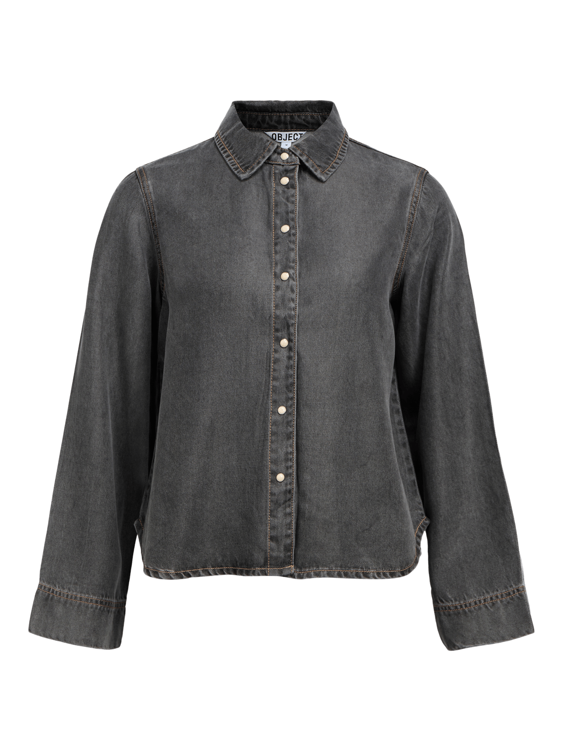 OBJFRAME Shirt - Medium Grey Denim - VERO MODA & VILA Bergvik